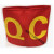 圆形QC QA红袖标袖章定做安全员袖章斜纹面料网印袖套现货可定制 QC