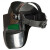 冰禹 BYly-257 头戴式电焊防护面罩 焊接防飞溅焊工面具 黑色 变光（1个）