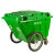 塑料环卫垃圾车大型垃圾桶小区物业学校手推保洁清运车环卫车 绿色