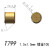 镀金Pogopin圆形铜柱母头连接器导充电铜针实心触点界面接触插针 T799/1.5*1.5mm