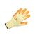 代尔塔 DELTAPLUS 201730劳保手套 工作手套 透气 乳胶涂层防撕裂 橙色 8码