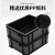 万迪诺防静电周转箱 黑色塑料收纳箱ESD电子元件盒物料箱框 300*200*120mm