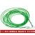 安达通 包塑钢丝绳（可定制裁剪）承载力强 4mm包塑3米绿色(室内外配件）