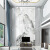 别墅电视背景墙挑空客厅新中式轻奢风格大理石罗马柱岩板复式楼 款式9 0.1㎡