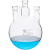 蜀牛 直四口烧瓶 圆底球形蒸馏瓶 高硼硅 标口 玻璃四颈烧瓶 反应器 250ml/24*4