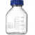 碘伏分装瓶透明玻璃实验取样瓶棕色蓝盖瓶带刻度螺口试剂瓶装油漆 透明50ml3个装