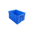 和一可塑 塑料零件盒五金工具盒平口物料元件盒螺丝配件盒收纳长方形周转盒 Y4（420*300*180） 蓝色
