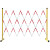 绝缘施工电力围栏安全玻璃钢圆伸缩围栏不锈钢隔离带围挡可移动 1.2*2米式(红白/黑黄)