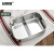 安赛瑞 不锈钢饭盒 304长方形双扣密封带盖便当盒 1.4L 2格 780045