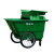 动真格（DONGZHENGE）400L大型塑料环卫车垃圾车手推保洁清运车移动户外垃圾桶大号660l 550L垃圾车军绿色