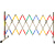 适用于不锈钢伸缩围栏移动户外道路施工隔离学校商场车间安全警戒防护栏 加厚高1.2m     长2.5 加厚高1.2m 长4米 红色
