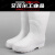 EVA白色食品卫生靴加绒食堂厨房工厂专用雨靴防滑耐油高筒棉水鞋 EVA白色低帮 36