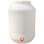 发酵桶塑料桶圆桶密封桶水龙头水桶储水用困水桶级酵素桶 25L白色加厚圆桶+水龙头