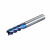 65度4刃平刀纳米蓝涂层数控机床合金刀具不锈钢用平底高硬立铣刀 1*3*D4*50