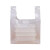 洛港 全新料白色 宽20*高30cm 加厚款10斤装 透明塑料袋食品袋白色商用方便袋一次性手提打包袋袋子背心袋