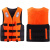 蔻刻（QOKE）专业救生衣大浮力成人浮潜装备游泳背心船用自救生口哨营 橙色L