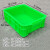 适用于新料加厚型长方形塑料周转箱小号物流运输筐五金工具收纳盒 310箱绿色外径380x275x120mm