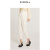 EYEDOLL【商场同款】24春季新款高腰简约两粒扣白色休闲裤锥形裤 白色 L