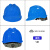 定制适用于男工地领导国标logo印字电工白色头盔夏季 YDV蓝色V型不带孔旋钮帽衬