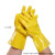浸塑加厚橡胶工地防油防滑耐磨耐用干活用的防水劳保 黄色光面10只5幅