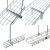 电镀锌网格桥架 开放式机房走线架 网格线槽 数据中心综合布线 300*100mm*5mm