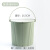 洗澡水桶凳塑料加厚可坐幼儿园家用浴室手提洗衣收纳桶带盖子钓鱼桶 抹茶绿中号10L