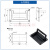 HTAN锌合金折叠设备箱拉手 工业方型隐形提手 嵌入式暗装柜箱把手 大号黑色(PL002-1)