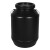 黑桶20L黑桶25升塑料桶黑色瓶子废液桶化工桶遮光避光料 25升H款黑色堆码桶13KG