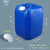 万普盾 堆码桶 【蓝色25L】 加厚塑料桶实验室化工桶消毒废液桶耐酸碱桶方形密封桶储水桶