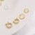 铜制18K保色双孔花边圆环套珠圈手工diy串珠珍珠手链隔珠饰品配件 #06款 2个/包
