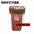 定制适用分类垃圾桶袋红蓝黑咖啡四色有害可回收干湿可降解 45*55 50*60CM普厚120只=黑/咖/蓝/红 加厚
