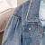 YZYO秋冬季女大学生大衣女生穿的短外套短款牛仔外套女春秋款2023新款 蓝色 S 90-105