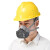 ZUIDID防尘防工业粉尘夏呼吸口鼻罩硅胶灰粉电焊防护面具活性炭 橡胶款100防尘面具