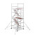 上海铝合金移动脚手架工地工程装修活动门式爬梯登高作业平台厂家 5层10.2米 VS-05F