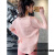 桦帆健身短袖t恤女宽松运动罩衫长款粉色夏季速干跑步瑜伽服套装上衣 淡紫灰色长袖 S