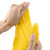 赫思迪格 JG-151 加厚乳胶手套 清洁手套 洗衣洗碗橡胶手套 黄色 XL码（2双）