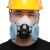 松工 KN100防尘口罩工业粉尘高效防护面罩打磨电焊煤矿防尘面具过滤棉