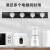 滑轨轨道插座排插可移动厨房客厅电源客厅卧室无线明装可移动 黑色明装50cm+2个五孔+USB