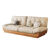 木叶私语北欧沙发现代简约沙发床一体两用原木风客厅小户型优质实木床榻 米白色 多人位 210cm