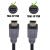 安华顺 双头T型口线/T口转T口/车载MP3mini 5P公对公线USB数据线对拷 黑色1.5米1条