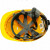 代尔塔 安全帽工程施工建筑领导工业ABS工地透气防砸头盔 可印字 黄色