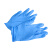 迈恻亦一次性丁腈级专用加厚耐用型厨房蓝色橡胶丁晴100只 蓝色16英寸-净化无粉丁腈手套 100只/袋装 S