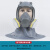 HKFZ6800防毒面具头罩打磨装修喷漆专用防粉尘油烟护脸防毒防尘面罩 头罩配7号防尘毒七件套 中