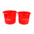 标燕 【12.5L无盖款】塑料手提水桶红色大小水桶带盖子耐摔ZTTST-1212