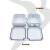铸固 R型abs塑料防水盒 户外防水接线盒监控室外防水盒分线盒 RT150*150*70