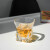 BOHEMIA捷克进口水晶玻璃裂纹威士忌酒杯洋酒平底杯 高档轻奢酒杯单支