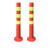 瑞力马（RUILIMA）PE塑料警示柱反光PU弹力柱不倒翁立柱隔离桩护栏道路障锥标防撞柱 68cm塑料回料