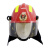 优普泰优普泰消防头盔阻燃消防战斗款指挥款3C认证头盔 红色 均码