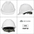 定制适用于男工地领导国标logo印字电工白色头盔夏季 YDVT红色V型透气旋钮帽衬