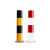 定制防撞柱加厚型固定反光警示柱钢管立柱交通隔离路桩道口挡适配 定制红白-76*750*2.0mm适配